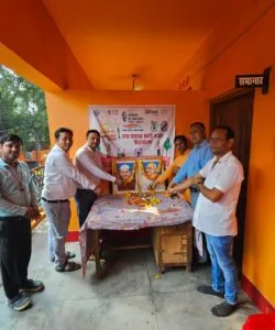 लाल बहादुर शास्त्री व महात्मा गांधी जयंती पर बढ़नी नगर पंचायत कार्यालय पर ध्वजारोहण किया गया