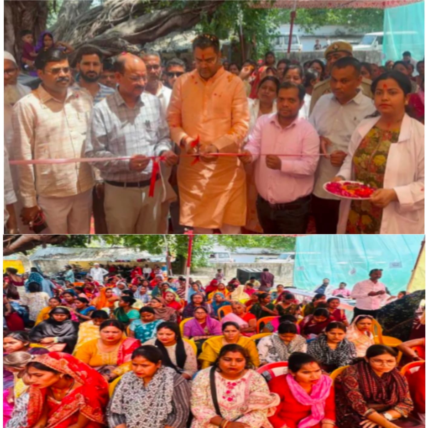 प्राथमिक स्वास्थ्य केंद्र बढ़नी में भव्य स्वास्थ्य शिविर का आयोजन, विधायक विनय वर्मा व सीएमओ ने किया निरीक्षण