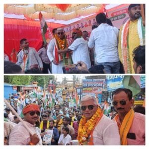 अभिषेक पाल व चेयरमैन सुनील अग्रहरि के नेतृत्व में निकाली गई भव्य तिरंगा रैली यात्रा